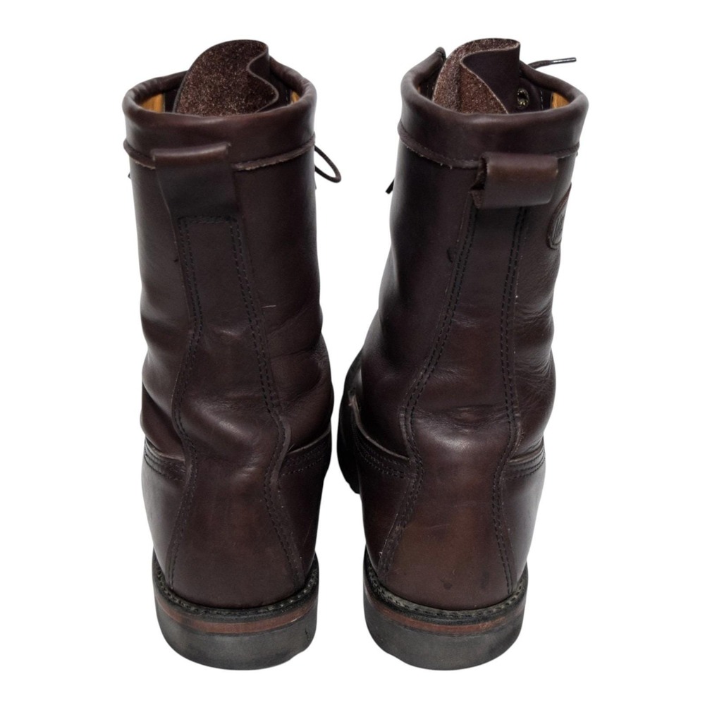 Orvis Matterhorn Upland Hunting Boots Mens 13 D Brown Leather Vibram Made In USA - Picture 4 of 11